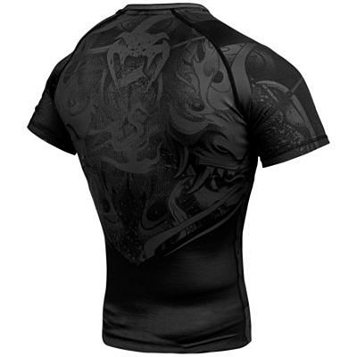 Venum Devil Rashguard SS Schwarz-Schwarz